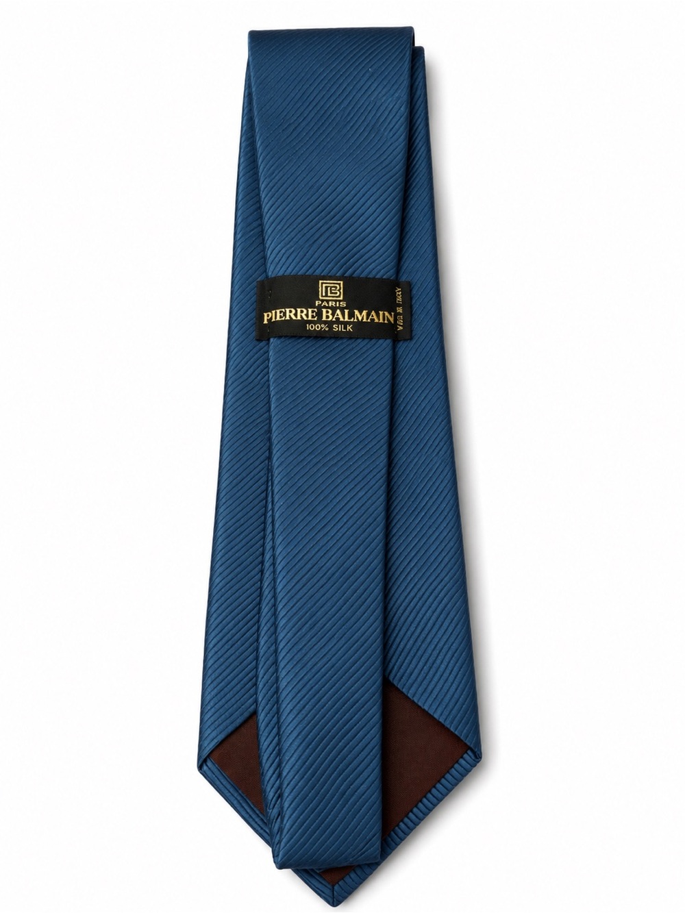 Vintage Pierre Balmain Blue Textured Silk Tie